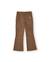 Pantalon de fille en daim avec coupe évasée et taille ajustée Marron 3 - vertbaudet enfant 