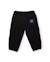 Pantalon jogger bébé garçon en sergé avec poches et cordon de serrage Noir 3 - vertbaudet enfant 