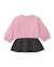 Robe bébé fille en molleton avec motif sac et toucher chaud Rose 2 - vertbaudet enfant 