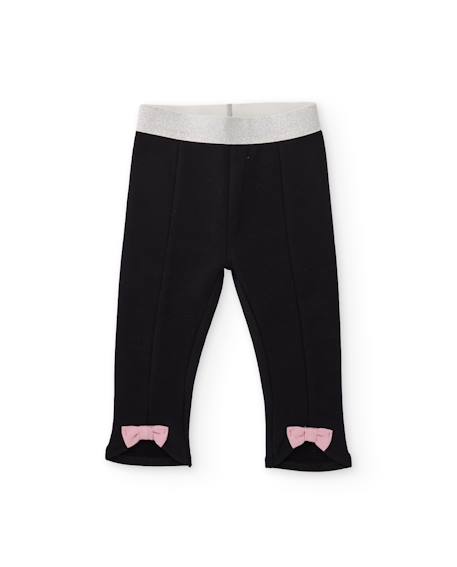 Ensemble fille en molleton avec sweat panda et legging à nœuds Blanc 4 - vertbaudet enfant 