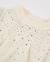 Sweat-shirt fille en molleton avec pierres décoratives et poignets élastiques Blanc 4 - vertbaudet enfant 