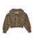 Sweat fille en molleton avec fermeture éclair et imprimé animalier Marron 1 - vertbaudet enfant 