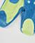 Barboteuse en molleton pour bébé avec dinosaure brodé Bleu 4 - vertbaudet enfant 