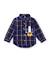 Chemise à carreaux bébé garçon en toile de coton fermeture boutonnée Bleu 2 - vertbaudet enfant 