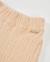Pantalon de fille en tricot avec jambe large et finition texturée Beige 4 - vertbaudet enfant 