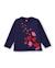 T-shirt manches longues en jersey pour fille avec motif cœurs Bleu 1 - vertbaudet enfant 