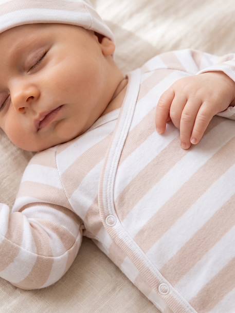 Ensemble 4 pièces bébé mixte beige chiné 15 - vertbaudet enfant 