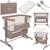 Lit cododo berceau 3en1 jodie réglable en hauteur et inclinaison avec matelas haute densité Beige cream+Beige taupe+Green graphite 7 - vertbaudet enfant 