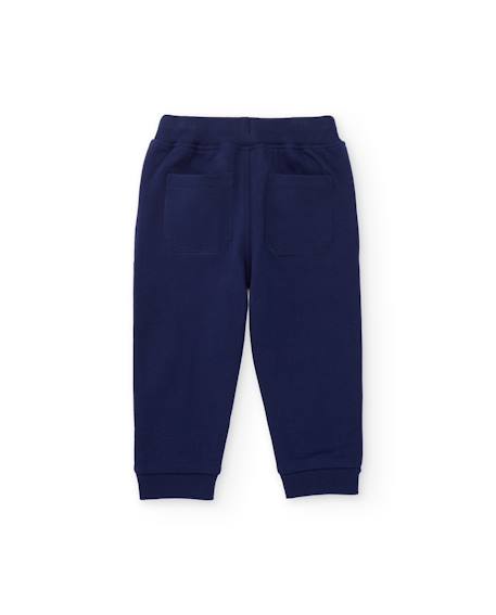 Ensemble en molleton garçon sweat imprimé tigres et pantalon assorti Bleu 6 - vertbaudet enfant 