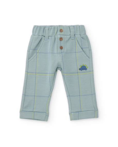 Ensemble bébé en molleton avec imprimé dinosaures Bleu 4 - vertbaudet enfant 