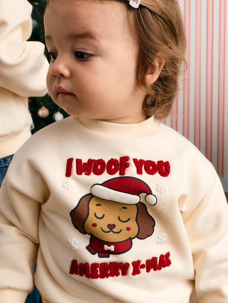 Sweat bébé garçon molleton vanille 1 - vertbaudet enfant 