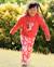 Ensemble bébé fille en molleton avec sweat à motif ludique et leggings assortis Rouge 1 - vertbaudet enfant 