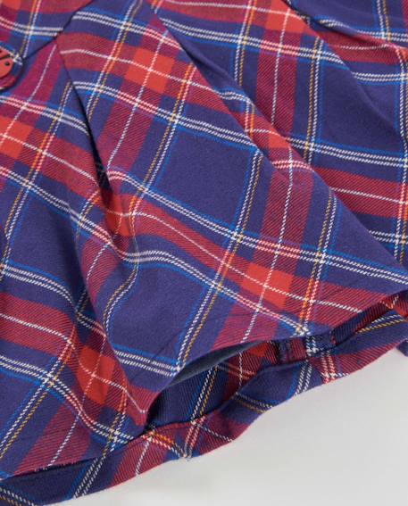 Robe à carreaux pour bébé fille à manches longues Rouge 4 - vertbaudet enfant 