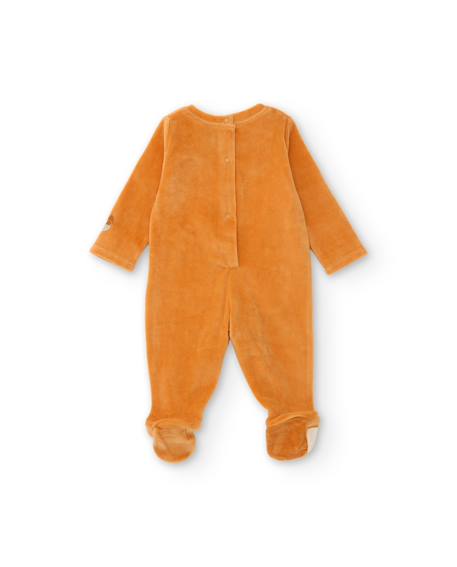 Barboteuse en maille pour bébé avec motif renard Marron 2 - vertbaudet enfant 