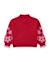 Pull pour fille en tricot avec design floral et finition côtelée Rouge 3 - vertbaudet enfant 