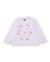 T-shirt fille en jersey avec volant et imprimé cœurs Blanc 1 - vertbaudet enfant 