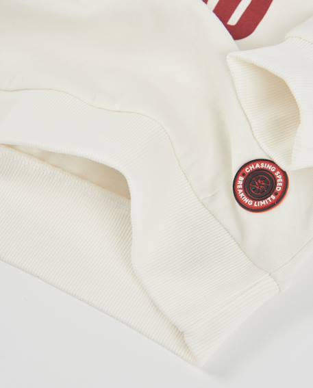 Sweat garçon en molleton avec capuche et motif route Blanc 5 - vertbaudet enfant 