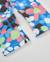 Legging fille en molleton à imprimé floral et taille élastique Bleu 4 - vertbaudet enfant 