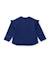 T-shirt fille en jersey à motif devant et volants aux épaules Bleu 2 - vertbaudet enfant 