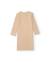 Robe midi de fille en tricot à côtes avec manches longues Beige 3 - vertbaudet enfant 