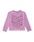 Ensemble fille en maille avec t-shirt imprimé floral et leggings assortis Violet 2 - vertbaudet enfant 