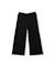 Pantalon fille en molleton à jambes larges et détails floraux Noir 2 - vertbaudet enfant 