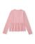 T-shirt fille en maille avec nœuds décoratifs et volants sur l'ourlet Rose 2 - vertbaudet enfant 