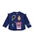 T-shirt fille en jersey à motif devant et volants aux épaules Bleu 1 - vertbaudet enfant 