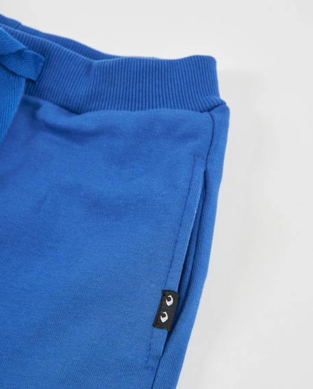Pantalon en molleton avec taille ajustable et poche latérale pour garçon Bleu 4 - vertbaudet enfant 