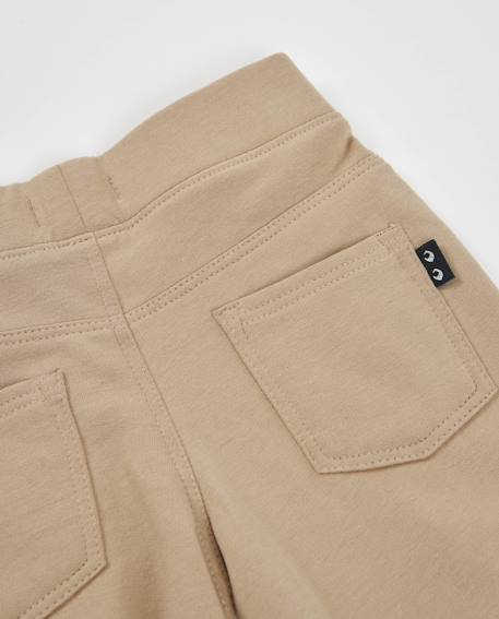 Legging en molleton évasé taille mi-haute pour fille Beige 4 - vertbaudet enfant 