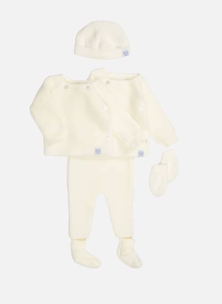 Coffret de naissance Ecru+Ecru / bleu+Ecru / bleu layette+Ecru / rose layette 1 - vertbaudet enfant 