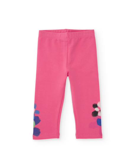 Ensemble en molleton pour bébé fille avec sweat imprimé et leggings assortis Bleu 3 - vertbaudet enfant 
