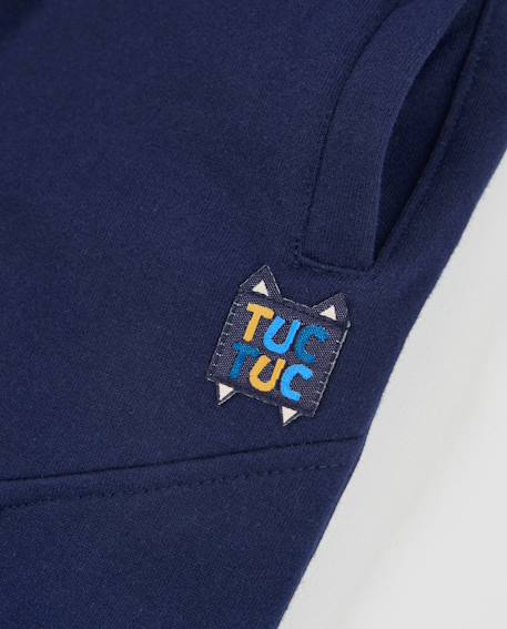 Pantalon de jogging bébé garçon en molleton avec taille ajustable Bleu 3 - vertbaudet enfant 