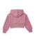 Ensemble pour fille en maille avec sweat à capuche court et pantalon large Rose 4 - vertbaudet enfant 