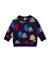 Pull garçon en maille douce à motifs d'arbres Bleu 2 - vertbaudet enfant 