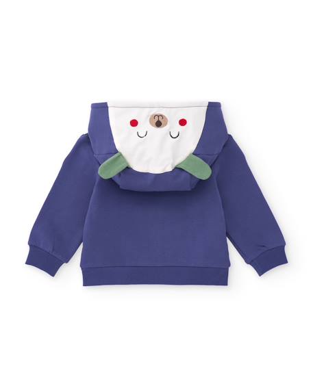 Ensemble en peluche pour bébé avec capuche à oreilles Violet 3 - vertbaudet enfant 