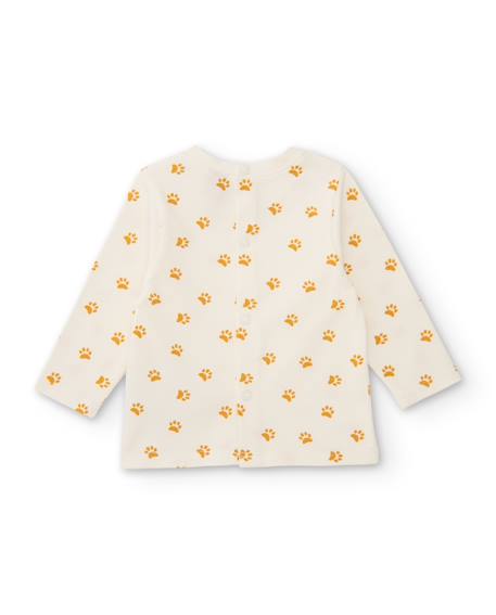 Ensemble en peluche pour bébé avec t-shirt imprimé Jaune 3 - vertbaudet enfant 