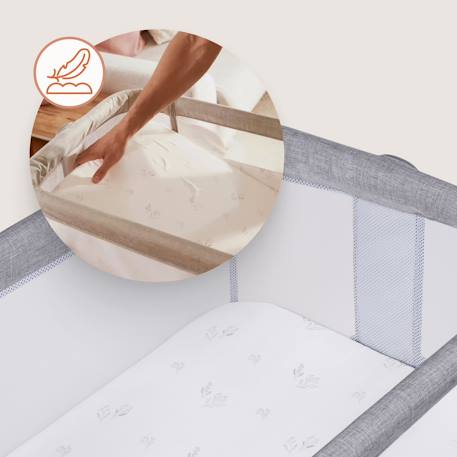 Lit cododo berceau 3en1 luna réglable en hauteur et inclinaison avec matelas Beige sand+Beige taupe+Grey concrete 18 - vertbaudet enfant 