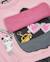Robe fille en molleton avec motif sac et toucher chaud Rose 4 - vertbaudet enfant 