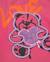 T-shirt fille en maille avec imprimé ourson et sequins Rose 4 - vertbaudet enfant 