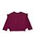 T-shirt fille en jersey à volants aux manches et motif floral Rouge 3 - vertbaudet enfant 