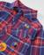 Chemise bébé garçon à carreaux en toile avec écussons décoratifs Bleu 3 - vertbaudet enfant 