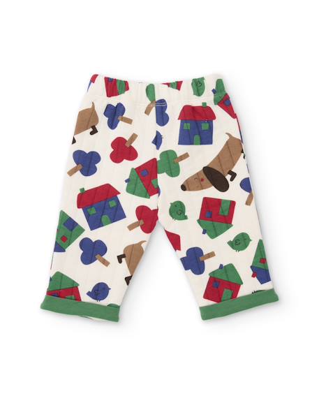 Ensemble en peluche pour bébé avec poche avant imprimée Blanc 5 - vertbaudet enfant 