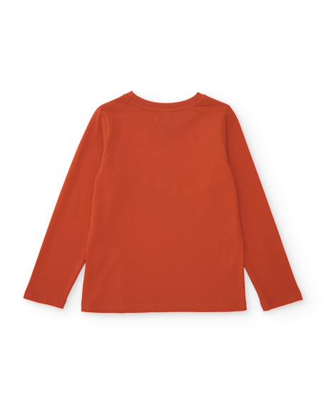 T-shirt garçon en jersey avec graphique musical Orange 2 - vertbaudet enfant 