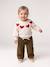 Pull jacquard bébé fille beige chiné+parme 7 - vertbaudet enfant 