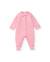 Barboteuse en maille pour bébé avec cœurs en relief Rose 1 - vertbaudet enfant 