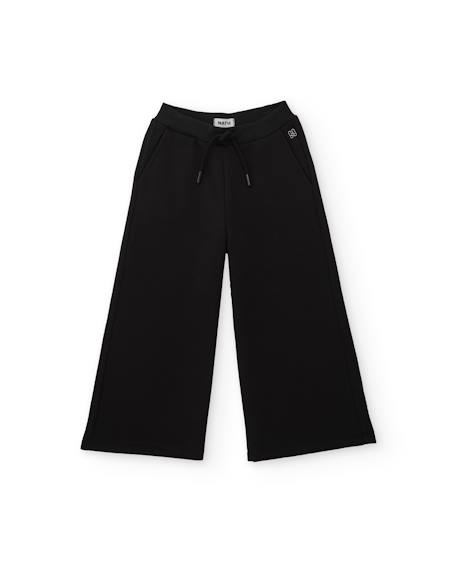 Ensemble fille en maille avec sweat-shirt imprimé en lettres et pantalon large Rose 3 - vertbaudet enfant 