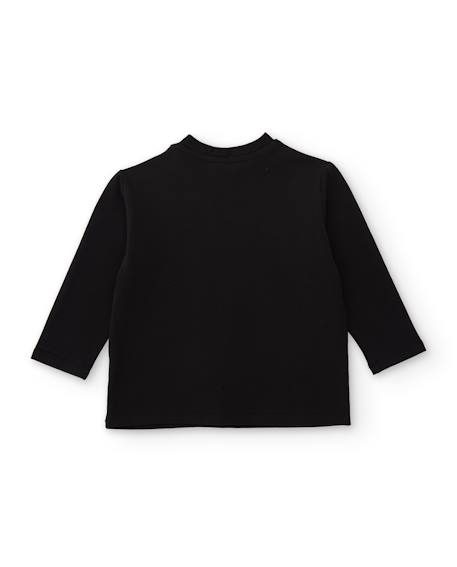 T-shirt bébé fille à manches longues en jersey motif sac bandoulière Noir 2 - vertbaudet enfant 
