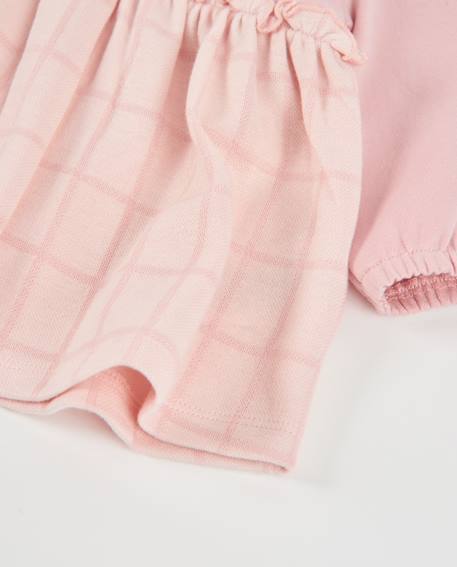 Robe en molleton pour bébé avec col rond Rose 4 - vertbaudet enfant 