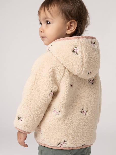 Manteau à capuche bébé fille vanille 8 - vertbaudet enfant 